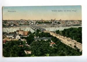 192382 POLAND WARSZAWA view from Pragi Vintage postcard