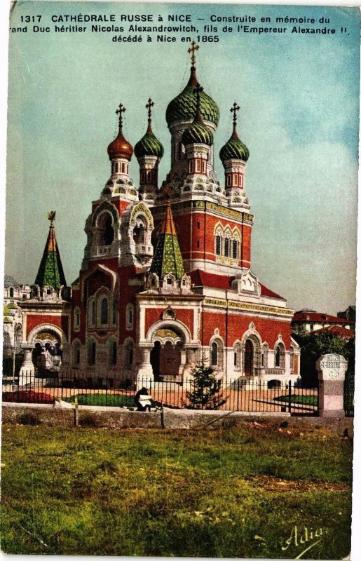 CPA Cathedrale russe a NICE - Construite en memorie (194845)