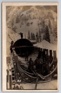 RPPC Seattle WA Washington Pacific Coast Pipe Co And Workers c1910 Postcard U24