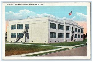 c1920 Exterior View Sarasota Primary School Sarasota Florida FL Vintage Postcard