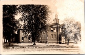 Real Photo Postcard High School in Cambridge, Iowa