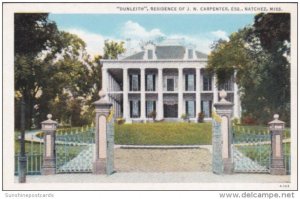 Mississippi Natchez Dunleith Home Of J N Carpenter Curteich