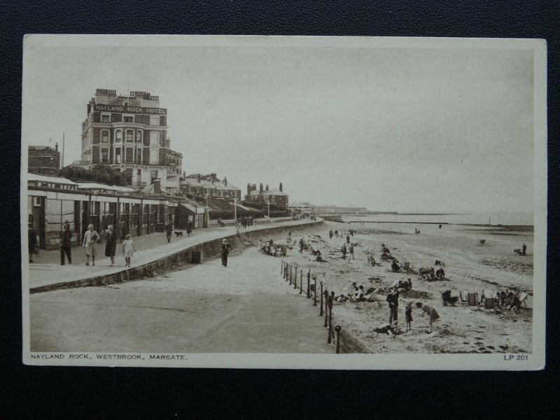 Kent MARGATE Nayland Rock Hotel WESTBROOK - Old Postcard by A.H.& S. LP201