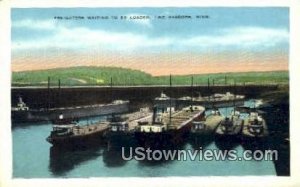 Freighters in Two Harbors, Minnesota