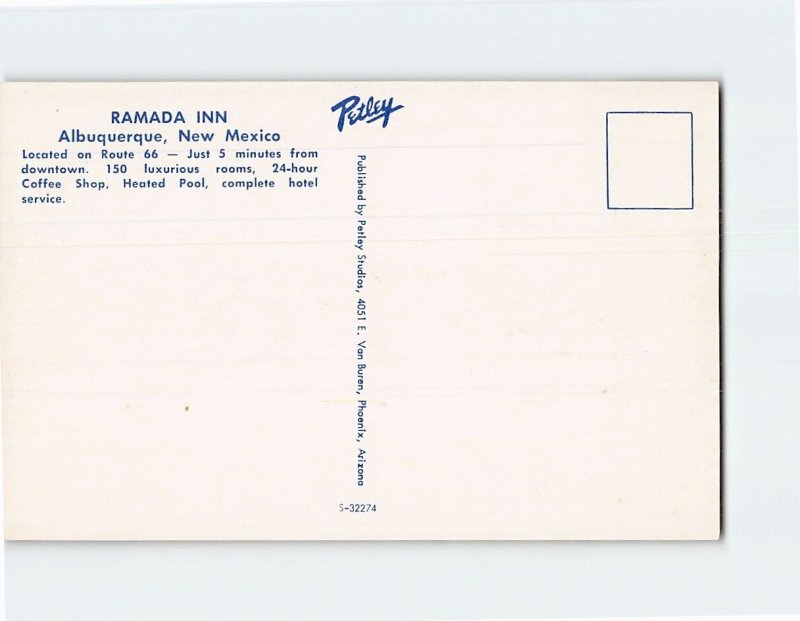 Postcard Ramada Inn, Albuquerque, New Mexico