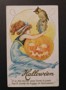 1912 USA Halloween Postcard Cover From Philadelphia PA to Lancaster PA