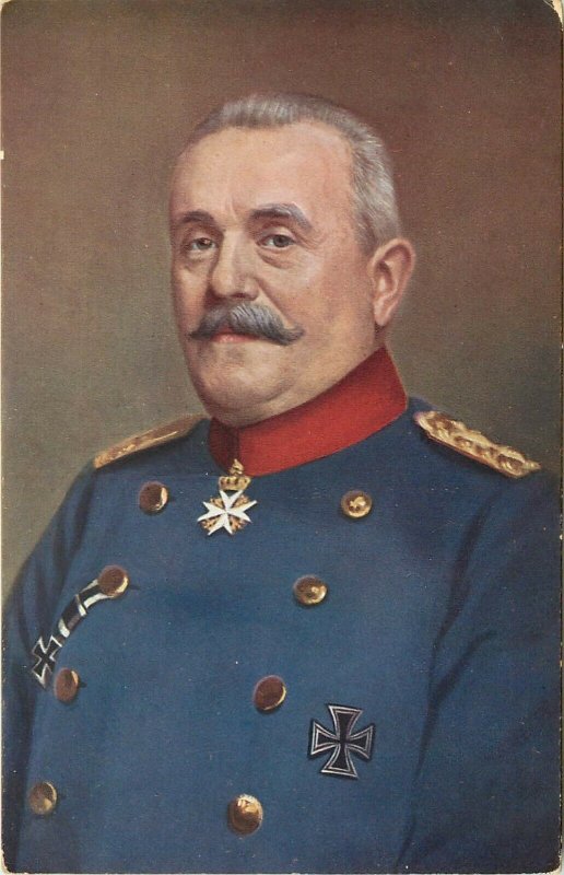 WWI era Postcard Remus von Woyrsch, Prussian Field Marshal, Order of St. John