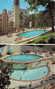 Hot Springs National Park Arkansas~Arlington Hotel-Swimming Pool~2 Views~1950s