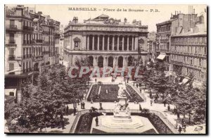 Postcard Old Marseille Place de la Bourse