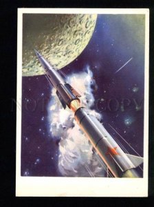 036496 Russian space propaganda Rocket to MOON 1962 Old PC