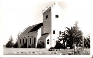 Real Photo Postcard Danish Lutheran Church in Solvang, California