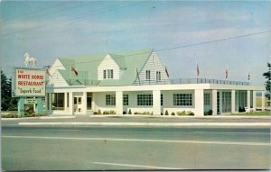 Postcard ON Paris The White Horse Restaurant 1960s K5