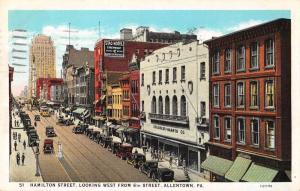Allentown Pennsylvania Hamilton Street Antique Postcard J46387