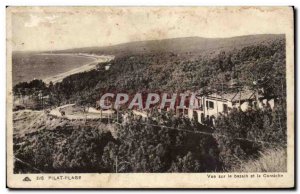 Old Postcard Pilat beach View of the pool and cornice