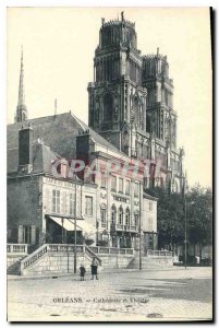 Postcard Old Orleans Cathedral and Theater