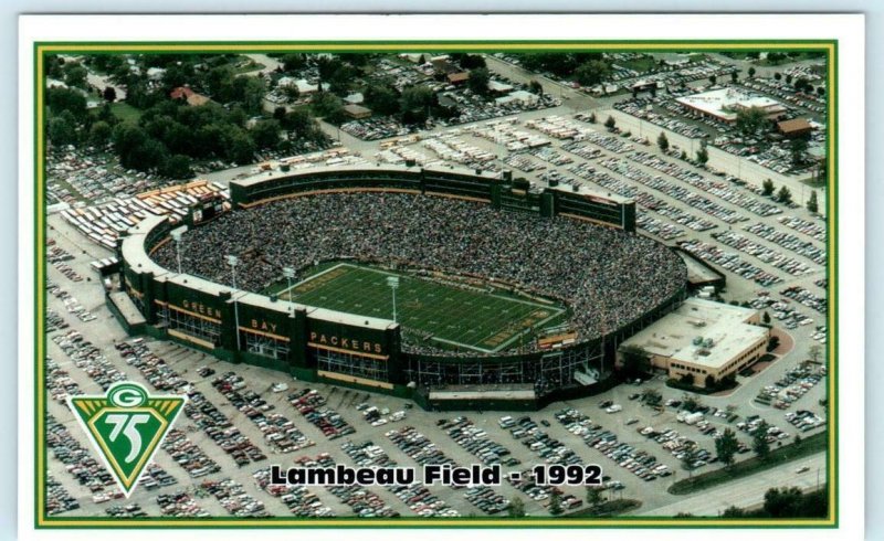 Vintage Lambeau Field-City Stadium Postcard Excellent Unused