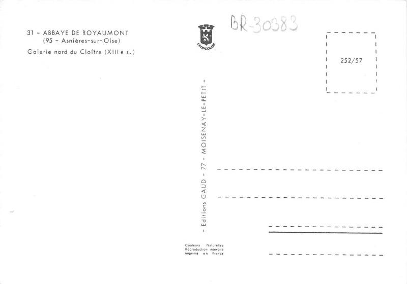 BR30383 Asnieres sur Oise Abbaye de Royaumont France