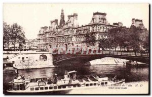 Postcard Old Paris City Hall