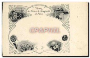 Old Postcard Stenographie Union Stenographie of companies from France TOP