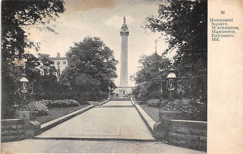 Monument Square, Washington Monument Baltimore, Maryland MD s 