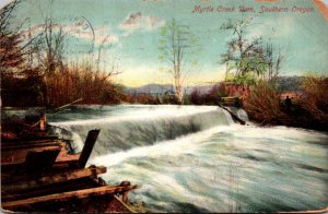 Oregon Myrtle Creek Dam In Southern Oregon 1910