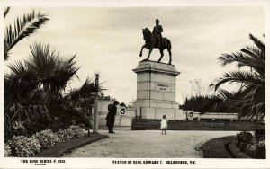 australia, VIC, MELBOURNE, View from the Air, Rose Series RPPC Postcard