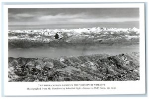 c1950's The Sierra Nevada Range In The Vicinity Of Yosemite RPPC Photo Postcard