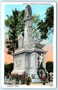 HAVANA, CUBA  Panteon de los Estudiantes STUDENTS' TOMB c1920s-30s  Postcard