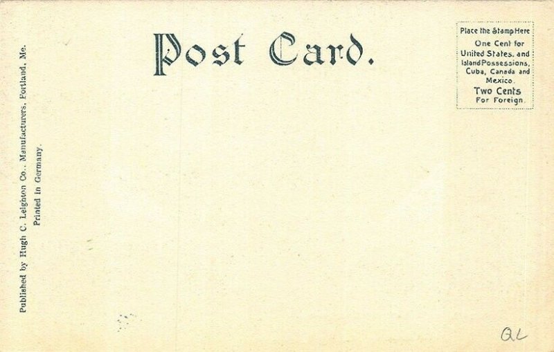 Northport ME Campground Dirt Road Postcard