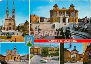 Postcard Modern Pozdrav Zagreba