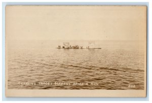 c1920's Changing Target Screens After Run USS Pittsburgh RPPC Photo Postcard 