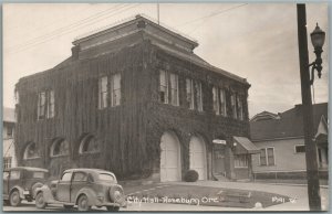 ROSEBURG OR CITY HALL VINTAGE REAL PHOTO POSTCARD RPPC