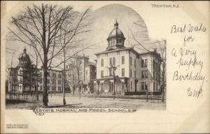 Trenton NJ State Normal & Model Schools c1905 Postcard