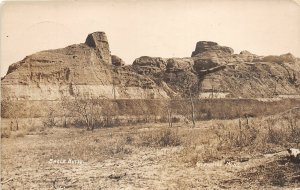 J8/ Glendive Eagle Butte Montana Real Photo RPPC Postcard Geology 195