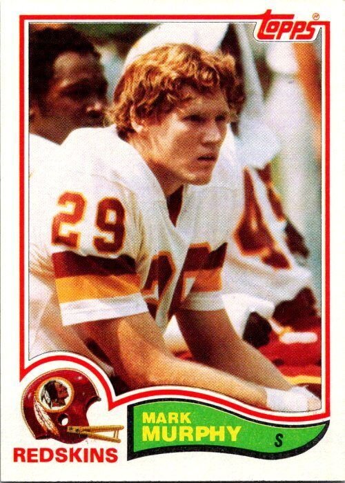 1982 Topps Football Card Mark Murphy Washington Redskins sk8970