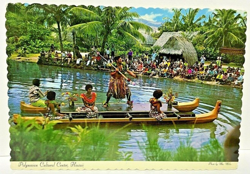 Vintage Postcard Polynesian Culture Warrior Oahu Hawaii Dexter