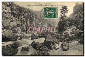 Old Postcard Gorges Du Tarn Entree step of Tarn Pearl Souci
