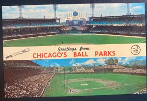 Mint USA Color Picture Postcard Greetings Chicago’s Balls Park