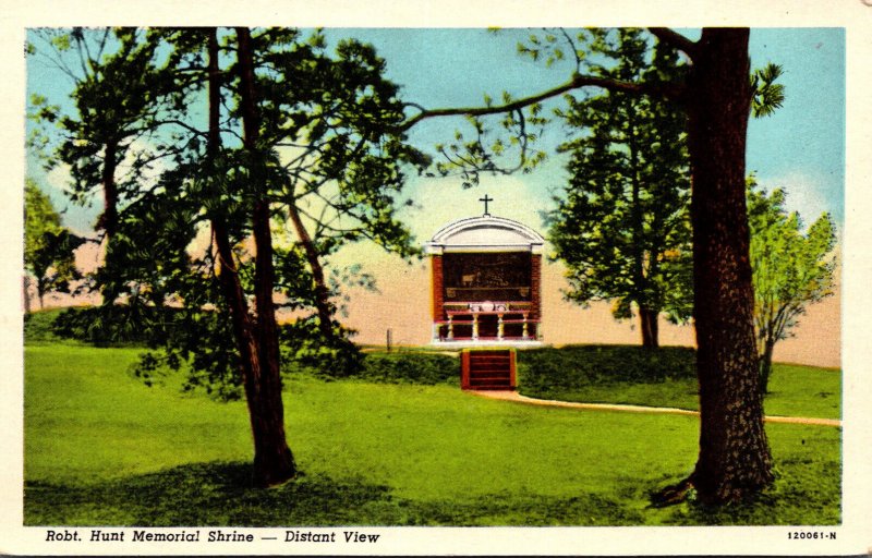 Virginia Jamestown Island Reverand Robert Hunt Memorial Shrine Curteich