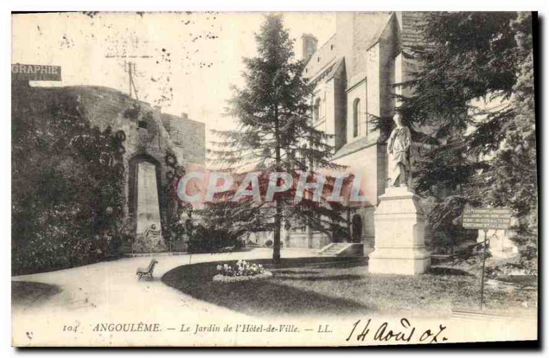 Postcard Old Angouleme The Garden City Hotel