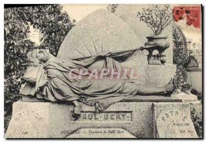 Old Postcard Tomb of Auxerre Paul Bert