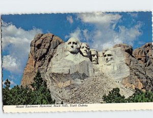 Postcard Mount Rushmore Memorial Black Hills Keystone South Dakota USA