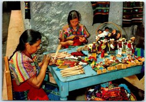 Natives doing their Handcraft in San Antonio Aguas Calientes - Guatemala, C. A.