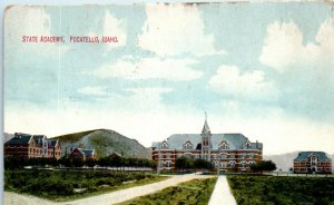 1910s State Academy Buildings and Grounds Pocatello Idaho Postcard