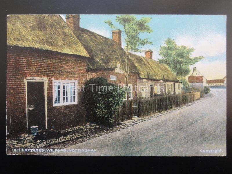 Nottingham WILFORD Old Cottages c1912