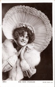 Postcard  France Belle Epoque era actress  Miss Marie Studholme
