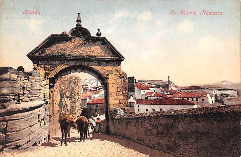 La Puerta Romana Spain Post Card