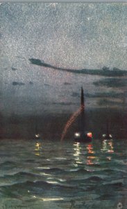 Vintage Postcard 1906 Midst Sea And Sky Artwork Aquarette Raphael Tuck & Sons 