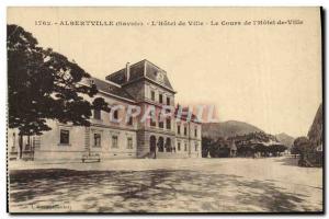 Old Postcard Albertville L & # 39Hotel Town Course From & # 39Hotel Town