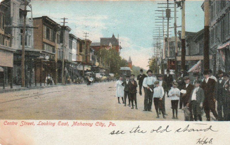 Mahanoy City,, Pa., Centre Street, Looking East